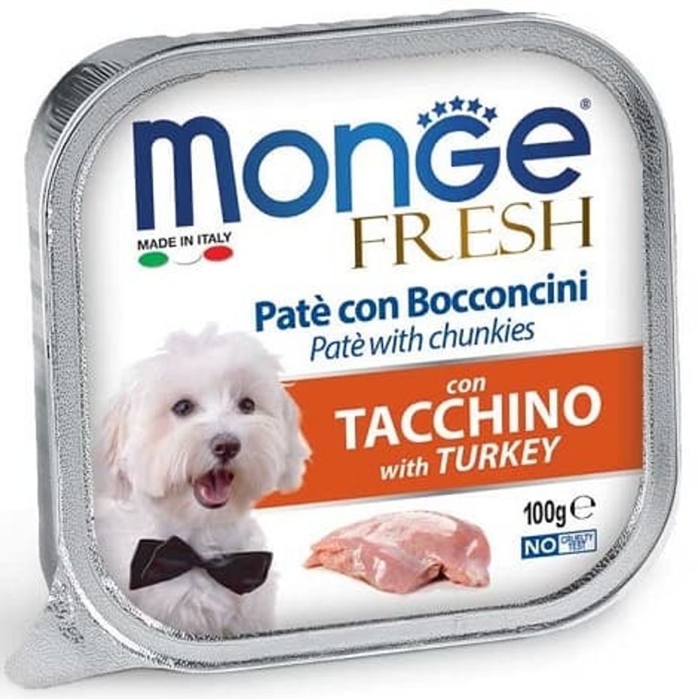 Monge Dog 100г Fresh консервы для собак Индейка