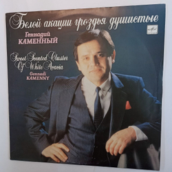 Винтажная виниловая пластинка Геннадий Каменный Белой Акации Гроздья Душистые (СССР 1991)