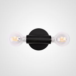 Бра Rh Utilitaire Inline Sconce Black By Imperiumloft