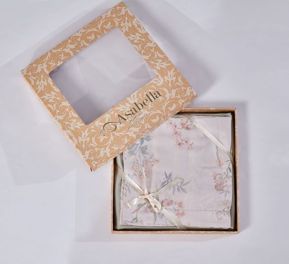 Простынь 240х260 с наволочками ТЕНСЕЛЬ 2191 ASABELLA Италия.