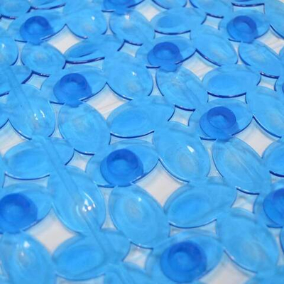 Коврик 67*38см "Мозайка" противоскользящий, синий