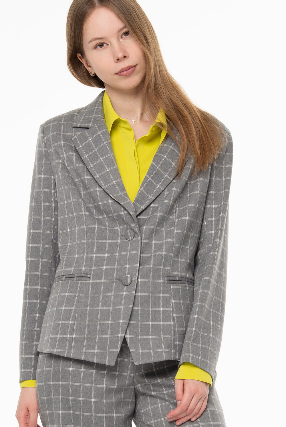 Жакет женский 4547зпа, клетка #406Кн044547зпа