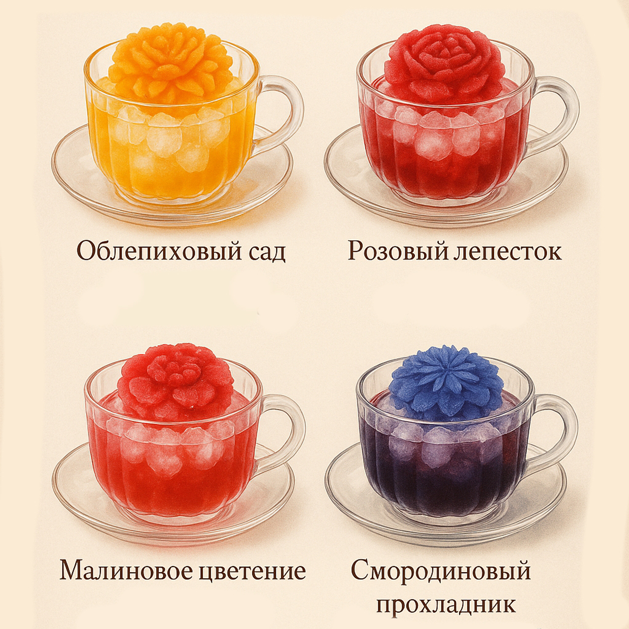 Цветочный ледяной чай и вкус лета: наши авторские летние напитки