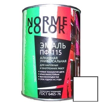 Эмаль ПФ-115 NORME COLOR белая 20кг