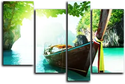 Модульная картина "Тайская лодка"