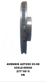 ТОРМОЗНЫЕ ДИСКИ AVENSIS AZZ250 2003-2010\FR