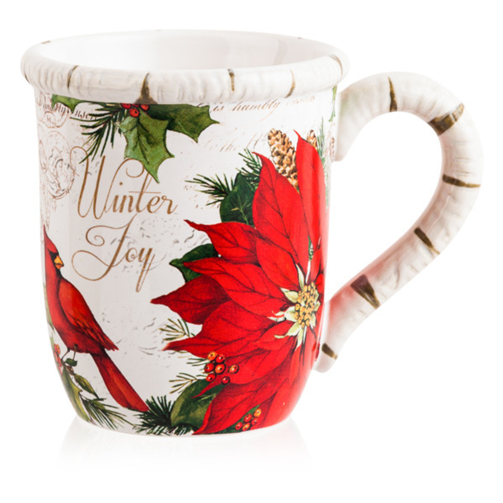 Кружка 480мл Certified Int. Зимний сад Пуансетия