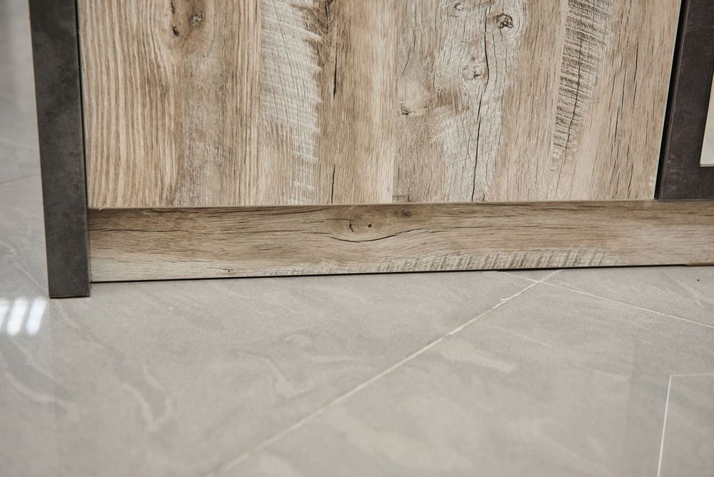 Коллекция Клео Шкаф 3х ст. Дуб Юкон/Ателье темное (Набор)