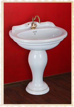 Раковина Migliore Milady ML.MLD-25.773.D3.BR,  77x60.5см., декор  бронза