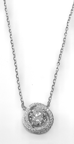 Колье Эстерелла из серебра 925-й пробы с подвеской