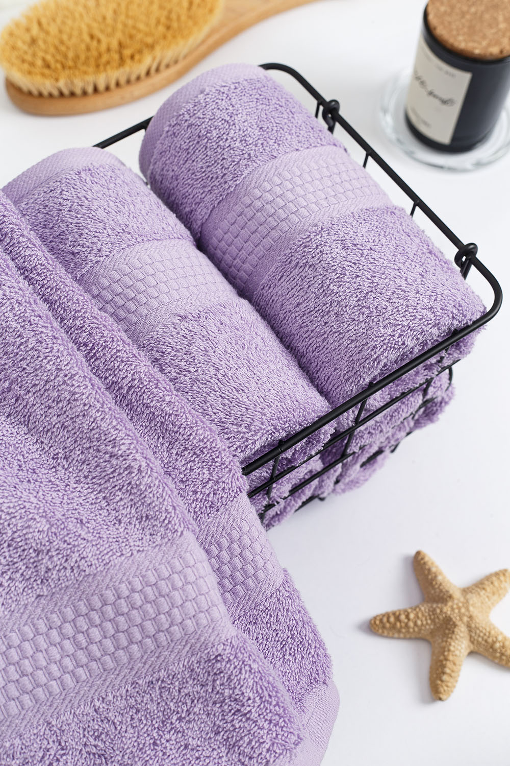 Полотенце махровое, г/к, 50х90, арт. 50-90 BS, 460 гр/м2, цвет: 805-насыщ.сирень,