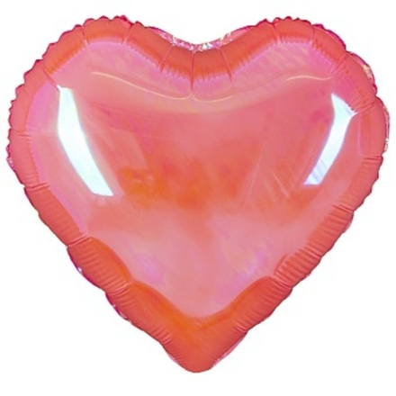 К 10" Мини-сердце Розовый Хамелеон