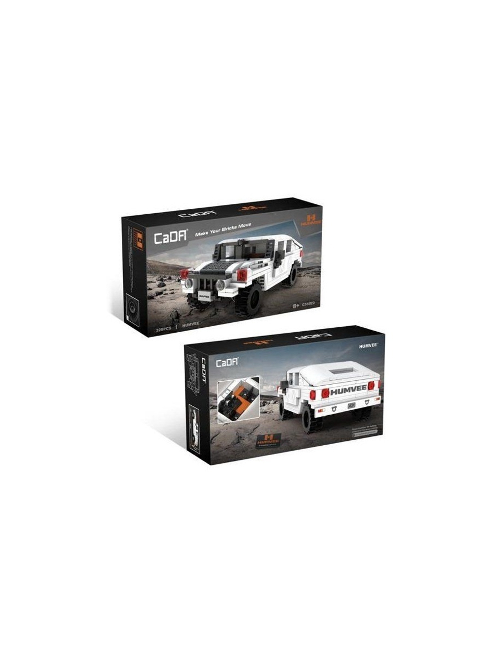 Конструктор CADA военный бронированный автомобиль HumVee (328 деталей)