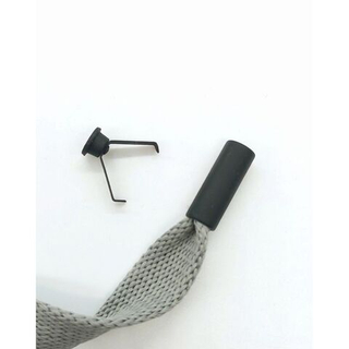 наконечник для шнура цилиндр 12*5,5 металл матовый черный