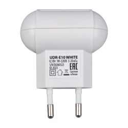 UDR-E10 WHITE Ультразвуковой отпугиватель насекомых и грызунов. 220В. Площадь до 30м2. Белый. TM Uniel
