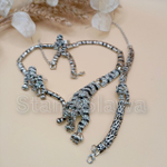 Ожерелье "Леопардовый набор"из четырех предметов.