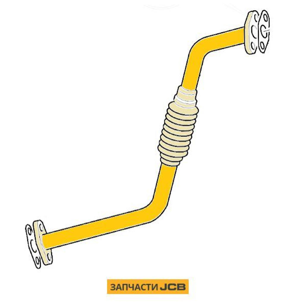 Трубка турбины JCB 02/802621
