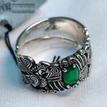 Кольцо "Сирин" с гранатом/цитрином/агатом