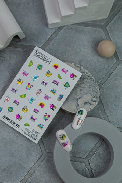 Nogtemoda Слайдер дизайн Combi CF044