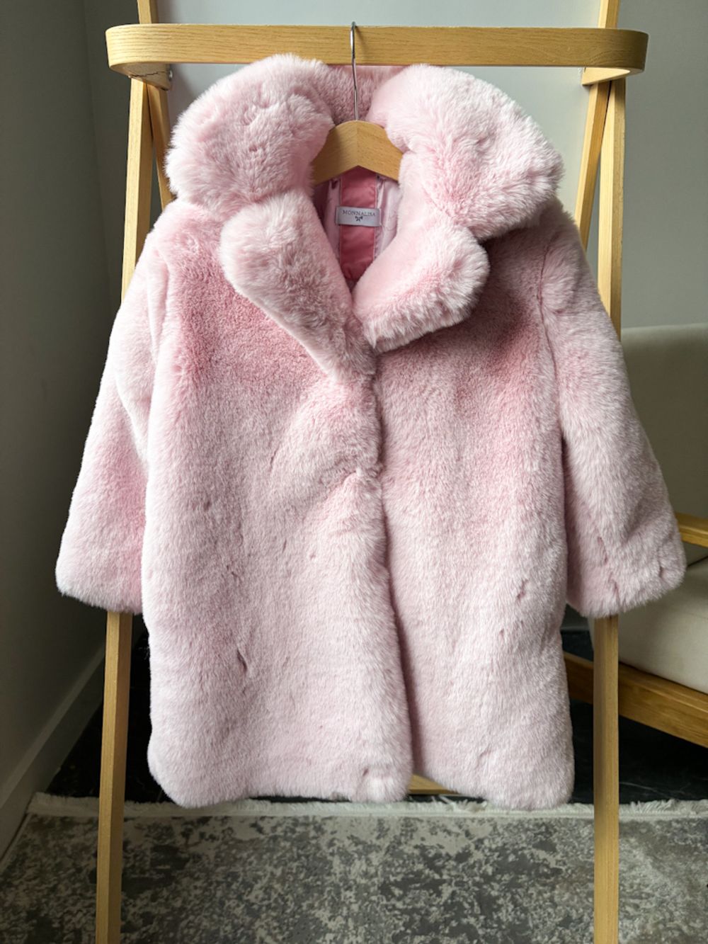 Новая шуба из экомеха Monnalisa, 98