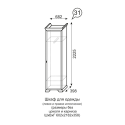 Венеция 31. Шкаф для одежды