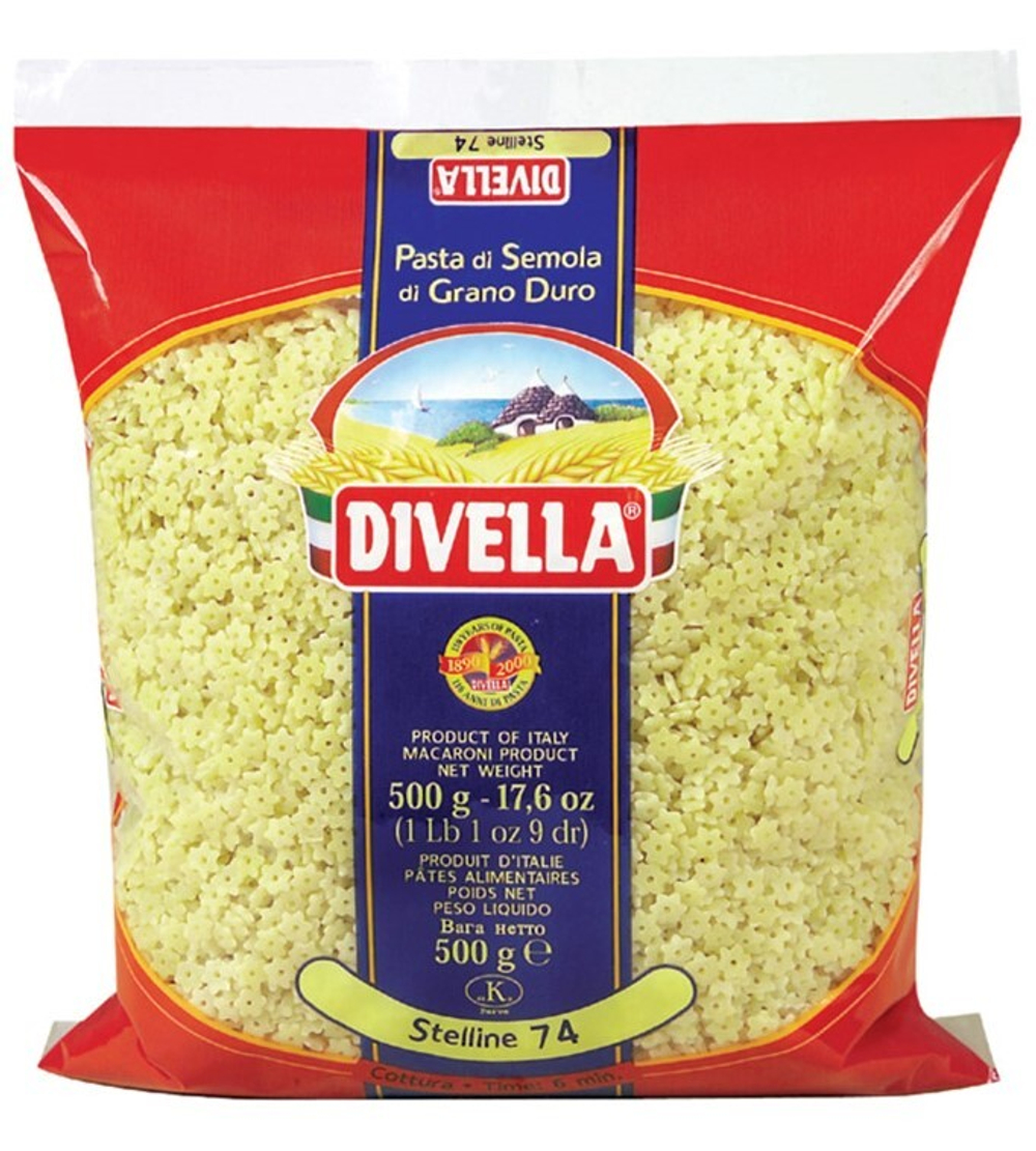Паста Divella Стеллине 500 грамм
