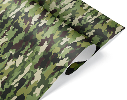 Упаковочная бумага 80гр (0,7*1 м) Камуфляж