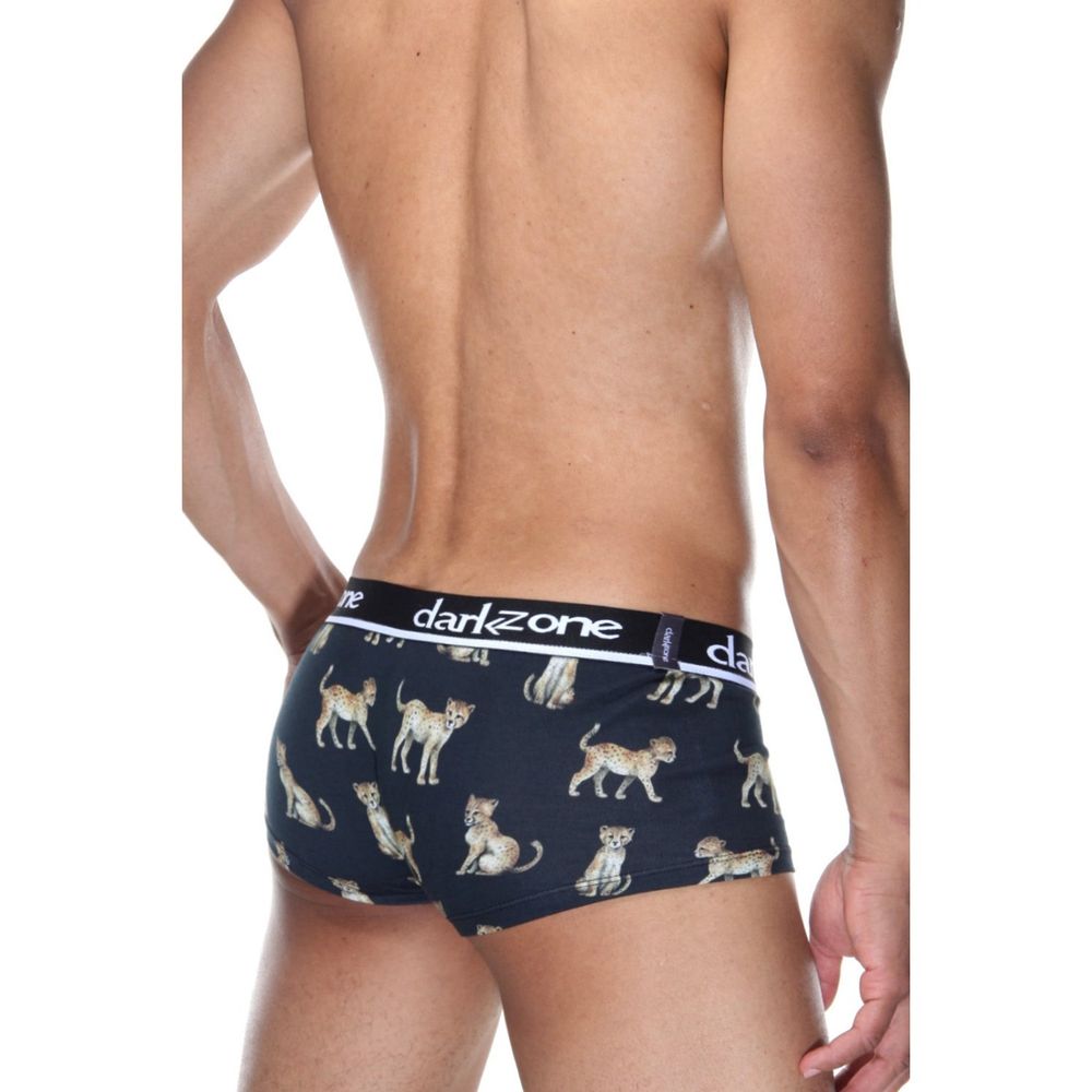 Мужские трусы хипсы темно-серые с принтом DARKZONE DZN3311