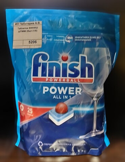 Таблетки ФИНИШ д/ПММ 25шт (1/6)
