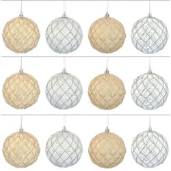 GAEM Набор из 12шт Украшение новогоднее Шар "Восточная сказка", D10 см, L43 W33 H27 см