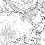 Ведьмы, русалки и другая нечисть славянских мифов. Арт-раскраска