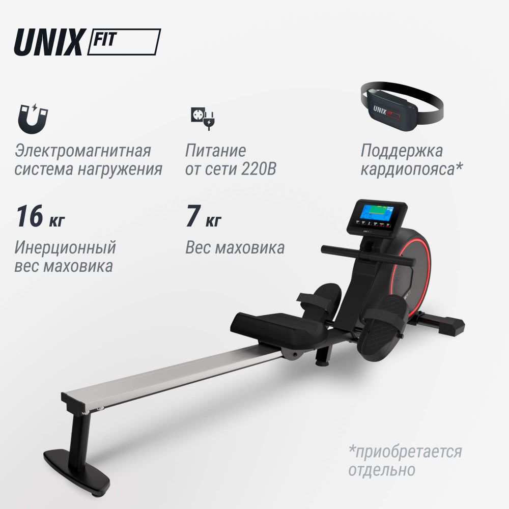 Гребной тренажер UNIX Fit Techno Rower 410E