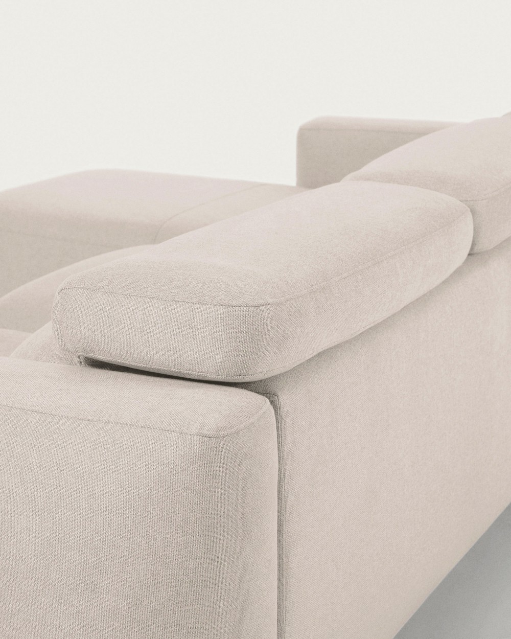 3-местный диван Singa с левым шезлонгом белого цвета 296 см