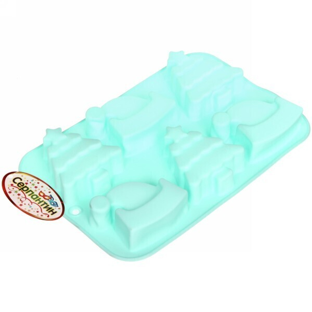 Форма силиконовая «Macarons» Елки- колпаки 25*17*3см