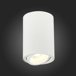 ST108.507.01 Светильник потолочный Белый GU10 1*50W  IP20 D70xH100 220V Без ламп Накладные светильники