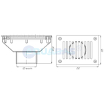 ВЗП.150.2 Забор переливного лотка 2" (внутр.) (плёнка)