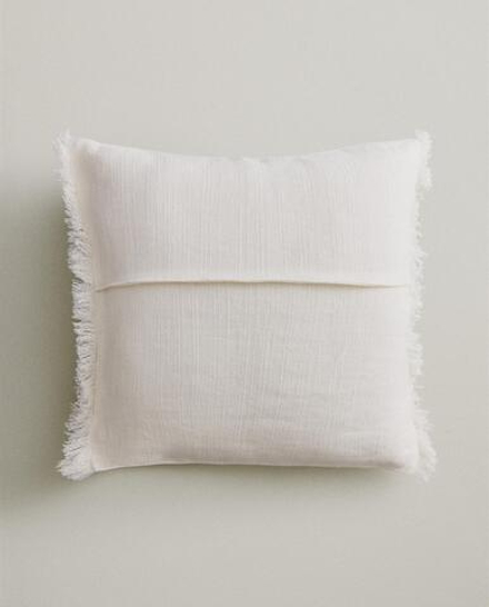 Zara Home наволочка декоративная из льна, экрю · 6350/008