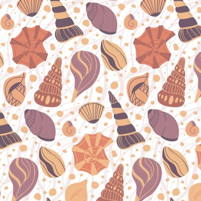 Ракушки в бежевых тонах