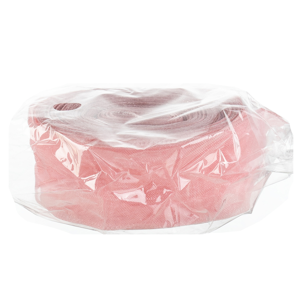 Лента органза (2,5 см*9,14 м) Нежная грация, Пыльная роза, 1 шт., 6233990