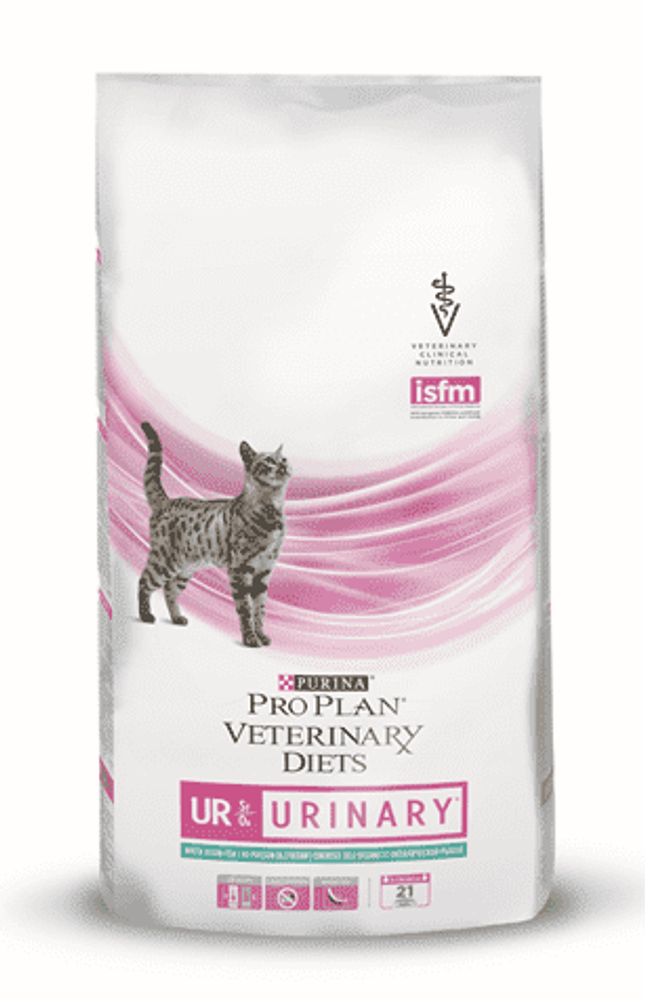 Сухой диетический корм PRO PLAN® Veterinary Diets UR St/Ox Urinary для кошек при МКБ, c океанической рыбой, Пакет 350 г