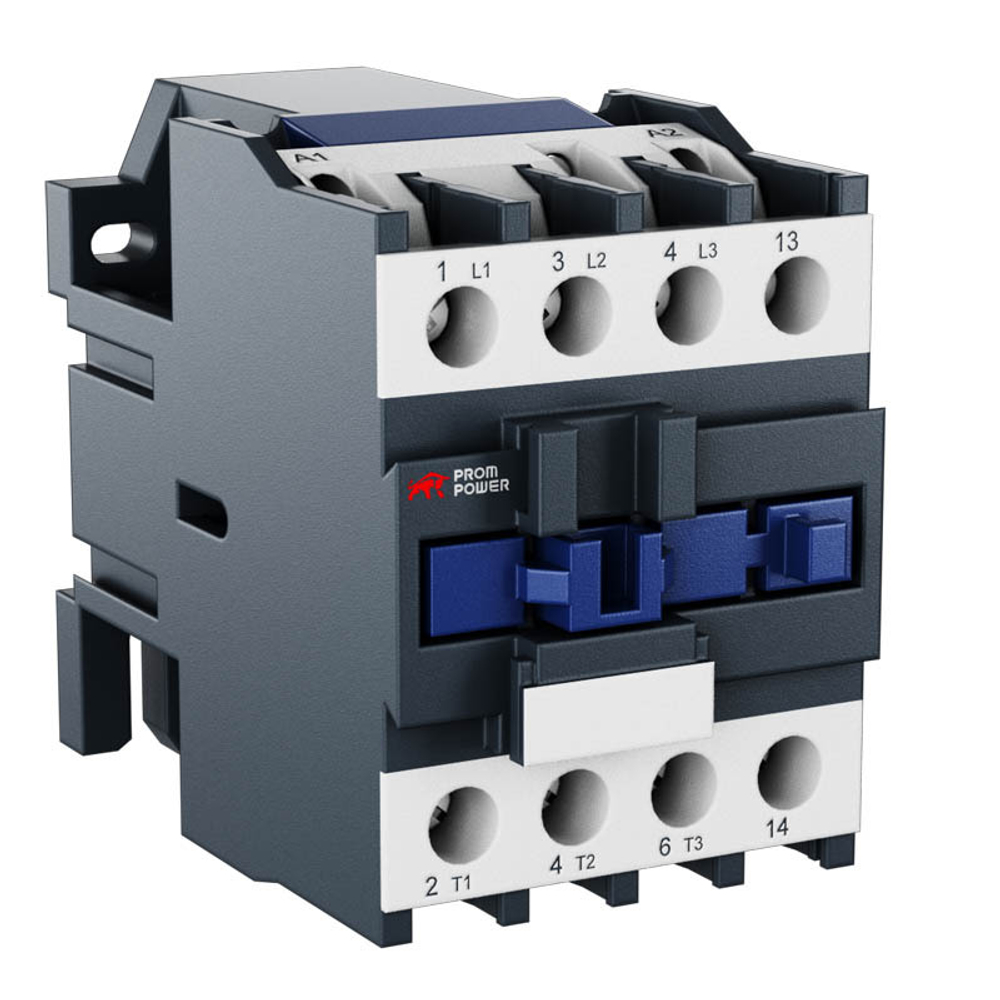 Контактор JLC1-D25-10-F5 (AC110), номинальный ток 25A, 3 полюса, доп контакт 1НО, напряжение катушки 110VAC