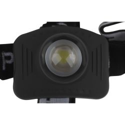 Фонарь налобный светодиодный Трофи Налобные GB-301 на батарейках мощный яркий 2 режима черный с регулируемым фокусом