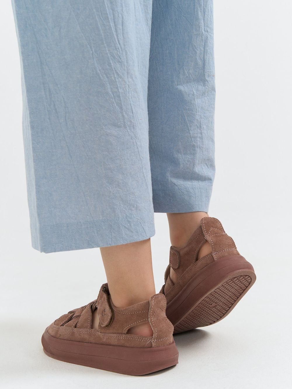 Сандалии "Пудра" на застежке