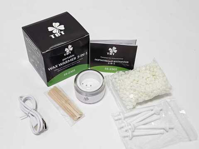 Воскоплав TBT с силиконовой чашей 8 мл МИНИ БЕЛЫЙ