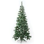 Ель новогодняя искусственная "Velvet Pinewood" 210 см, с инеем и шишками, ПВХ, ЗОЛОТАЯ СКАЗКА, 591705