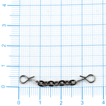 Цепочка с застежками для тройника 40мм 5кг 5шт CH405