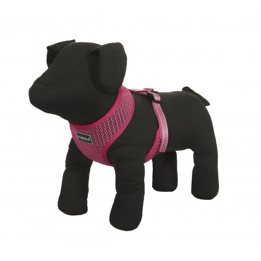 60304 Шлейка   RUKKA PETS COMFORT AIR HARNESS легкая, цвет розовый 630