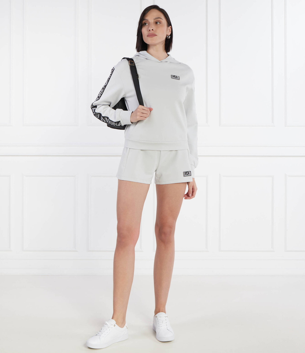 Худи EA7 - серый(3DTM32 TJKWZ)