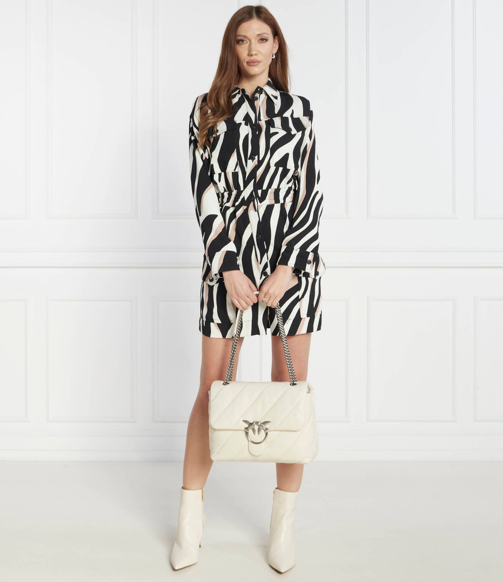 Кожаная сумка через плечо LOVE BIG PUFF CL SHEEP NAPPA Pinko - кремовый(100037 A0F2)