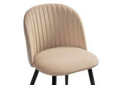 Стул на металлокаркасе Gabi 1 dark beige / black